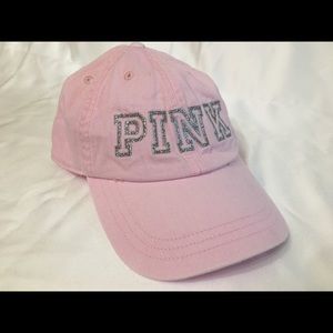 Pink embroidery hat